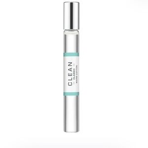 CLEAN Classic Warm Cotton Rollerball Perfume - White/Turquoise